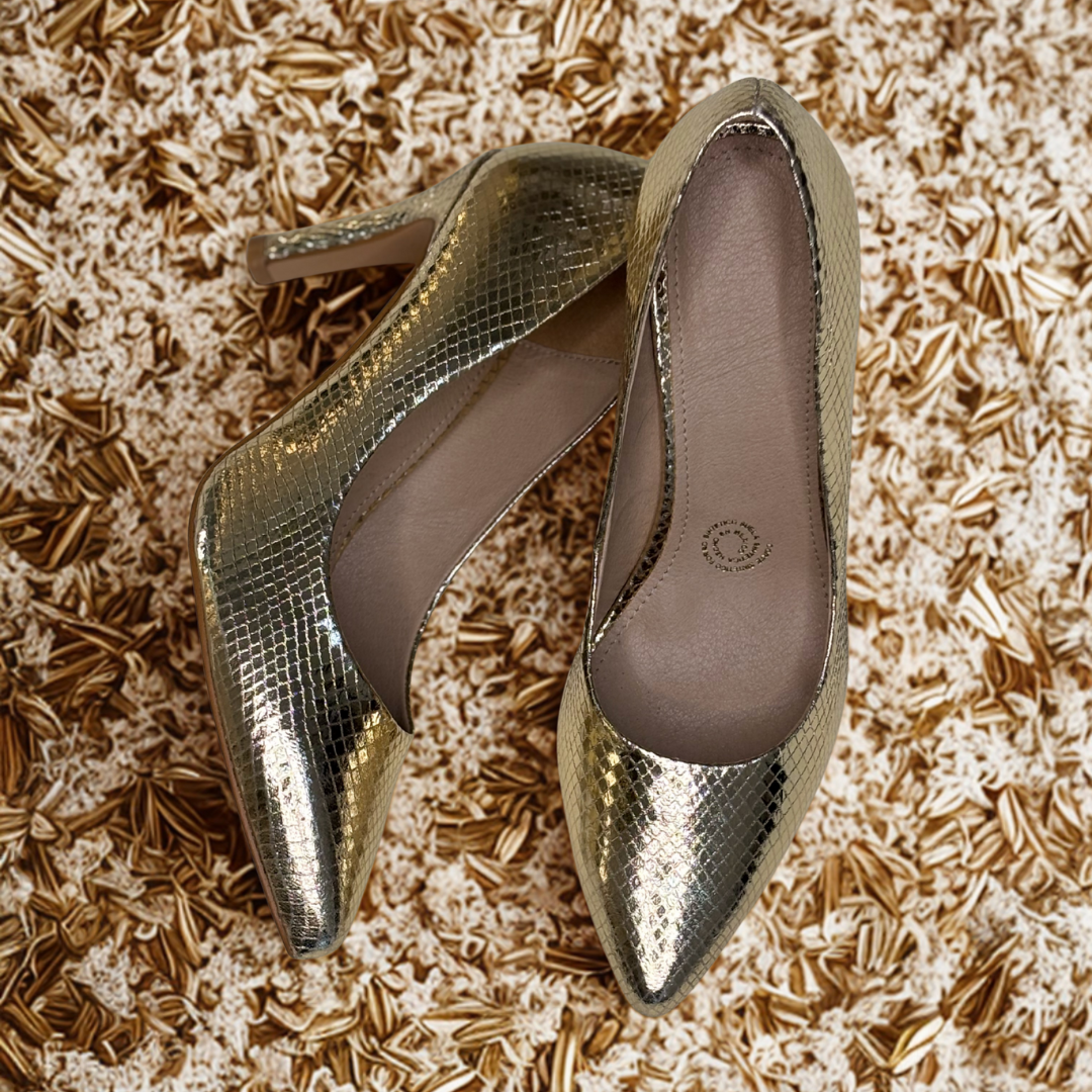 Zapato Zulu oro inglés cerrado